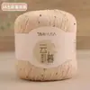 Fio com Lantejoulas Coloridas, Fio Fino, Fio de Linho, Fio de Renda de Algodão e Linho, Fio de Crochê de Algodão e Seda para Roupas Vazadas e Xales