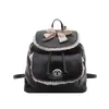 Bolsa Feminina de Ombro Duplo Estilo College Maillard com Renda Europeia e Americana 2026 Nova Moda Textura de Nicho Casual para o Dia a Dia