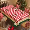 Mantel de Navidad, Impermeable, Resistente al Aceite, No Requiere Lavado, Mantel Antiescaldado, Mantel de Mesa de Centro con Atmósfera de Alta Gama, Mantel Temático Festivo