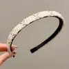 Faixa de cabelo xadrez de cetim para mulheres, faixa de cabelo antiderrapante para outono e inverno, uso diário, faixa de cabelo para lavar o rosto, acessório de cabelo de coroa alta