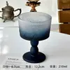 Atmósfera de Nicho Vintage Mate Degradado Negro Copa de Vino Copa Alta Copa de Champaña Copa de Vino Tinto de Gama Alta Estilo Ins
