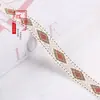Acessórios de Fita Jacquard em Forma de Diamante com Fio Prata de 2cm para Roupas, Têxteis Domésticos, Cortinas e Diversas Decorações DIY G3603