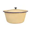 Souvenir Vintage Nostálgico Tazón de Esmalte para Pastel Tazón para Manteca con Tapa Cuenco de Esmalte Suministro Directo del Fabricante Al Por Mayor en Stock