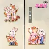 Zootopia Ímãs Magnéticos para Geladeira Figuras de Ação Acrílicas Nick e Judy Presente da Moda para Amigos e Melhores Amigas Decoração
