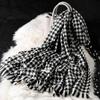 Otoño e Invierno nuevo clásico pata de gallo cachemira-como bufanda a cuadros para mujer casual combinable cálido chal a cuadros británico