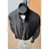 Chaqueta Bomber Retro Americana con Cuello Alto para Hombre Estilo Desaliñado Fresco Old Money Chaqueta de Béisbol de Alta Gama Corte Limpio Chaqueta Corta