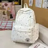 Mochila Escolar para Mulheres, Estilo Coreano, Fresca e Fofa, Casual, Grande Capacidade, Mochila Casual Simples para Alunos do Ensino Fundamental