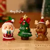 Enfeite de Lojinha Luminoso de Natal Cena de Neve Casa de Loja Decoração de Mesa de Natal Arranjo de Cena Atmosfera Presente