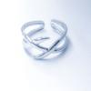 Anillo de apertura de acero de titanio antiguo de gran venta que no se desvanece, diseño de nicho para amantes del anillo de acero inoxidable, joyería al por mayor