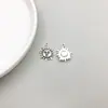 1 nuevo colgante de sol hueco de simulación de la serie sol de aleación de plata antigua, accesorios DIY