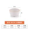 Tigela pequena de sopa de melamina círculo flor tigela de temperos para restaurante de panela quente tigela de mingau de porcelana de imitação para restaurante tigela de arroz tigela de plástico comercial criativa louça