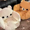 Inverno Fofo Rilakkuma Almofada de Assento Integrada Tudo Incluído Assento de Tatami Quente Espesso Fleece Almofada para Glúteos Almofada de Assento de Carro