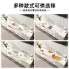 Alfombrilla de mesa transparente para mueble de TV, sensación de lujo ligero y alta gama, mantel largo, cubierta de PVC para zapatero, alfombrilla protectora para encimera de aparador de comedor