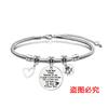 Pulsera europea y americana transfronteriza de acero inoxidable con diseño de hueso de serpiente, regalo para novias y amigas, regalo conmemorativo de vacaciones, pulsera de acero de titanio con grabado