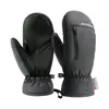Guantes de snowboard para exteriores de invierno cálidos con forro polar gruesos a prueba de viento impermeables guantes cálidos de cinco dedos que dan calor