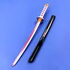 Cuchillo de Madera Corto de Bambú Versión Infantil de Tanjiro Demon Slayer: Kimetsu No Yaiba Pilar de la Llama Kyojuro Rengoku Mi Esposa Cuchillo de Madera Sin Filo