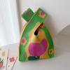2025 Bolsa de Chaleco de Flores de Nicho Juejiang Madre Diosa Poliéster Tejida de Mano Bolsa de Regalo de Boda