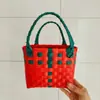 Nuevos Bolsos DIY, Bolsos para Niños, Bolsos de Mujer de Souvenir, Cestas de Verduras, Bolsos Tejidos, Bolsos a Cuadros