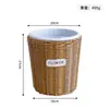 Vaso de flores de imitação de rattan, cesta de flores trançada, cesta de mão, cesta de arranjo de flores secas trançada em rattan, recipiente para flores de plantas verdes suculentas, vaso de flores de imitação de rattan para suculentas