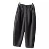 [Novo Produto nascido] calça pantalona de vovó cinza escuro espessa feminina Nova 2023 popular calça chique