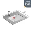 Gabinete de Baño Cerámico de Pared con Cubierta Semi-Empotrada, Lavabo Único Integrado con Placa de Roca para Lavado de Baño y Lavado de Manos
