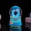 Animais de Desenho Animado Fofos, Bolas de Cristal Luminosas, Decorações Criativas para Mesa, Presentes de Aniversário para Estudantes, Artesanato em Resina