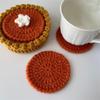 Posavasos de taro con agujero nuevo tejido a mano de Amazon, almohadilla aislante para taza, tapete antideslizante, decoración de escritorio