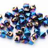 Acessórios de cabelo atacado novo borda de conta de cristal furo na conta quadrada acessórios para joias diy pulseira de contas soltas acessórios para brincos