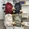 Mochila Estilo Bosque Nuevo de Alto Valor Estético, Fresca y Dulce, Estampada, para Estudiantes de Secundaria y Preparatoria, Ligera y de Gran Capacidad, Bolso de Doble Hombro