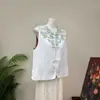 [Li] Novo colete jacquard bordado intrincadamente em estilo chinês, apresentando um design fresco e jovem, efeito emagrecedor e uma estética chinesa, nova coleção de outono 2026 para mulheres