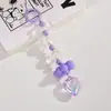 Colgante Creativo Bolsa de Amor Llavero de Acrílico Chapado en Color Accesorios Lindos de Lazo Blanco Mochila Accesorios Pequeños