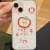 Campanilla de viento de manzana Cachorro Aplicable Funda para teléfono Apple 16PROMAX iPhone15Plus Carcasa Blanda 14 Fresca 13