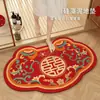Tapete de entrada estilo chinês, tapete estilo antigo para uso doméstico, capacho para corredor de entrada, tapete de banheiro absorvente antiderrapante
