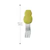 Cuchara de Mango Corto de Acero Inoxidable Cuchara para Bebé Aprendiendo a Comer Vajilla para Bebé Juego de Tenedor y Cuchara para Suplemento Alimenticio