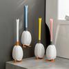 [Auténtico Patentado] Cepillo de Baño Pato Buceador Cepillo de Silicona Sin Perforaciones Limpieza de Inodoro de Baño Cepillo de Inodoro Montado en la Pared