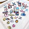 Broche con dibujos animados de procesamiento de inventario, insignia, decoración, accesorios, pin, escudo de avión, ramillete, pin de cuello
