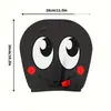 Funda de Reposacabezas para Coche con Estampado de Calavera Negra de Comercio Exterior Transfronterizo, Estilo Elástico Universal, Funda de Reposacabezas para Coche Original y Divertida