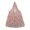 2022 Nuevo Amazon ebay Bolso Tote Japonés y Coreano Bolso Romboide Bolso Tejido Malla Hueca Bolso de Hombro para Mujer Trendy