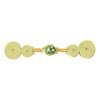 Hebilla Cheongsam Alambre Dorado Enrollado Satén Cristal Calabaza Hebilla Botones Dinastía Han China Botones de Ropa Hebilla Decorativa Accesorios