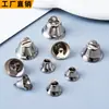 Pendente Pequeno de Metal Sino Aberto Prateado Sino de Natal Galvanoplastia a Vácuo Sino DIY Sino para Animal de Estimação Gato e Cachorro