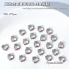 Joias para Nail Art em Liga de Zinco Vazadas Diamante Estéreo Pérola Coração Formato de Coração de Pêssego Acessórios Decoração de Unhas Dourada e Prateada de Alta Qualidade
