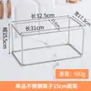 1/9 Estante para Recipientes de Porción de Acero Inoxidable Tienda de Té con Leche Caja de Mermelada Caja de Polvo de Fruta Rejillas Divididas para Condimentos Recipiente con Tapa Caja Cuadrada