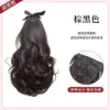 Penteado Rabo de Cavalo Falso Cacho Flor de Pera Rabo de Cavalo Curto Peruca para Mulheres Cabelo Fofo Natural Realista Peruca de Rabo de Cavalo Baixo-Alto Trança