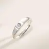 Roda Gigante Um em um Milhão Casal Anéis de Casal Abertos Prata Esterlina S925 Nicho Design de Alto Padrão Joia Versátil Anel