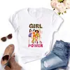 Camiseta de Spice Girls para Mujer Dibujos Animados t Manga Corta Moda Estilo Europeo y Americano