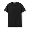 Ligero y cómodo, tacto similar al algodón, secado rápido y transpirable para el verano. Camiseta casual de moda para hombre, color liso, manga corta, para exteriores