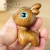 Sândalo verde MengMeng veado atacado fulvo animal desenho animado fofo comida de madeira sonho veado criativo desktop mão pequenos ornamentos