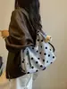 Nova Bolsa Tote de Bolinhas 2026 para Mulheres, Bolsa de Ombro Grande Capacidade para o Dia a Dia, Bolsa de Mão Versátil de Moda de Nicho de Alto Padrão