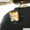 Gancho fofo para assento de carro de coelhinho, adorável decoração de interior de carro com tema de animal de estimação, ornamento de gancho de armazenamento para carro