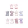 Peluche Oso de Peluche con Colgante de Pajarita de Terciopelo, Llavero Pulsera Bolso Encanto Accesorios de Oso Sentado de Felpa Venta al por Mayor
